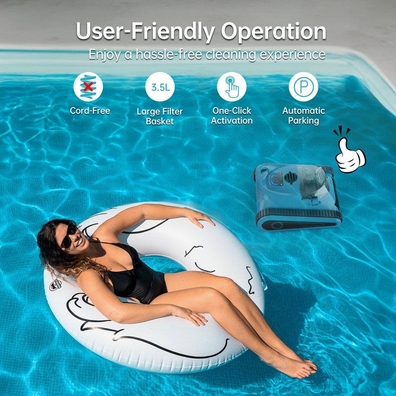 NexTrend 60V Pro Blue robotic pool cleaner